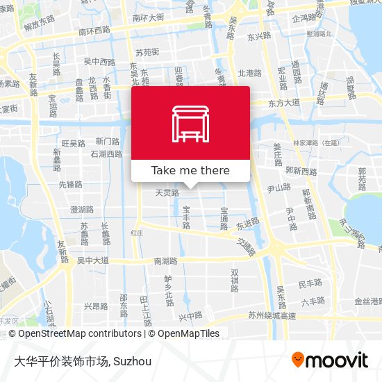 大华平价装饰市场 map