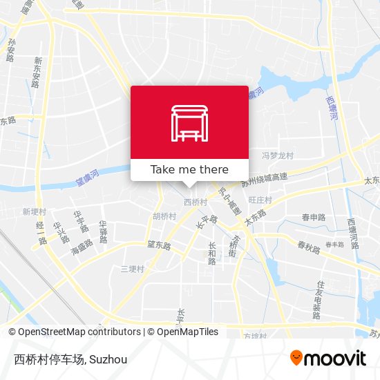 西桥村停车场 map
