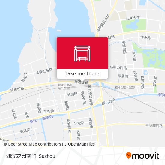湖滨花园南门 map