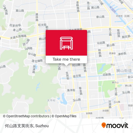 何山路支英街东 map
