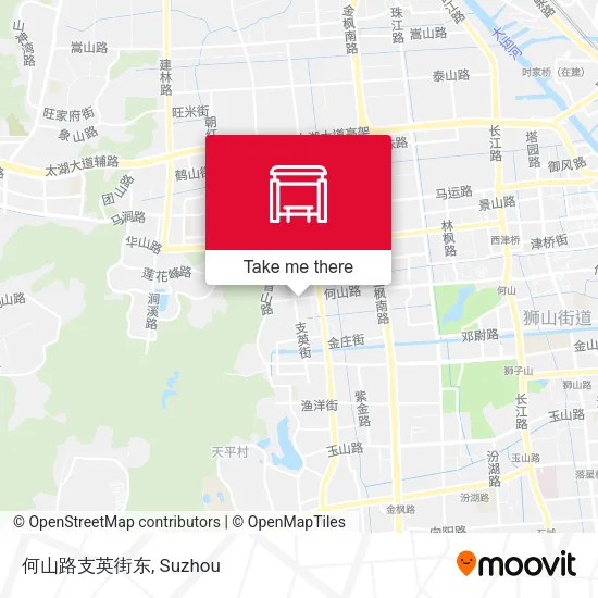 何山路支英街东 map
