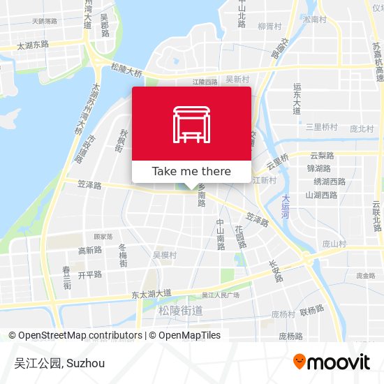 吴江公园 map