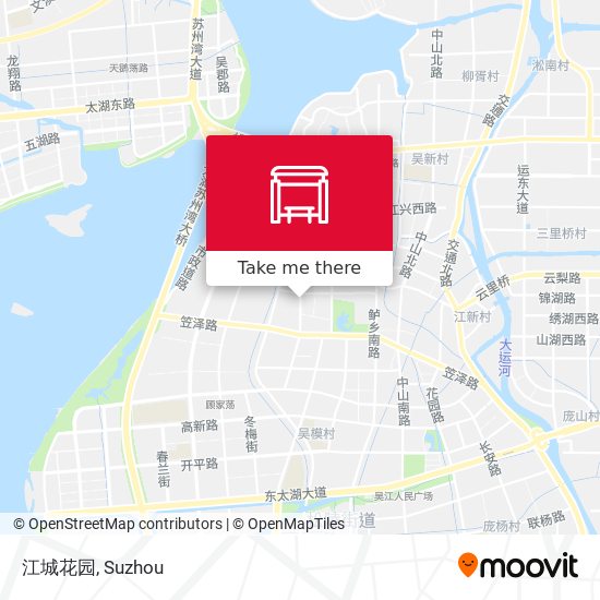 江城花园 map