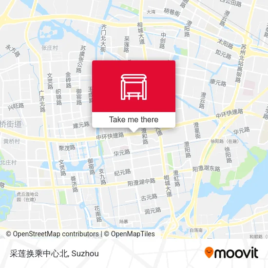 采莲换乘中心北 map