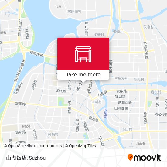 山湖饭店 map