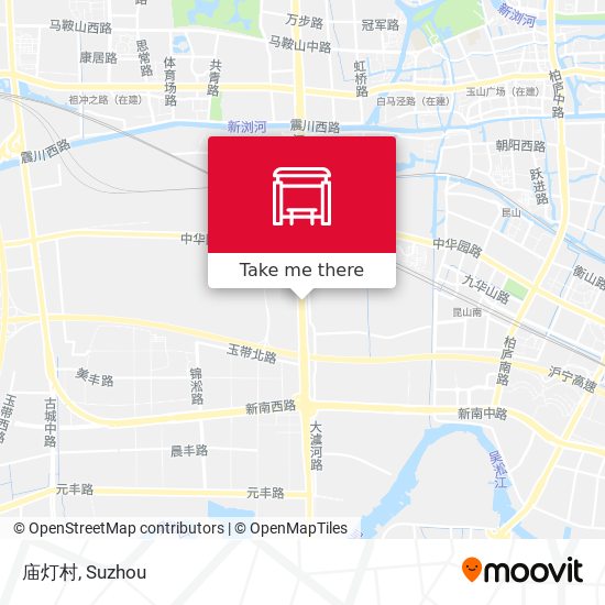 庙灯村 map