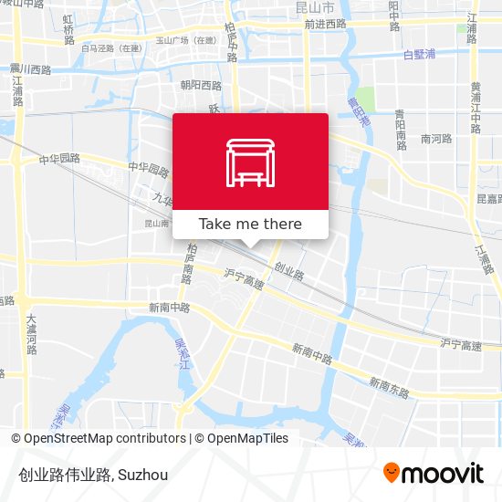 创业路伟业路 map