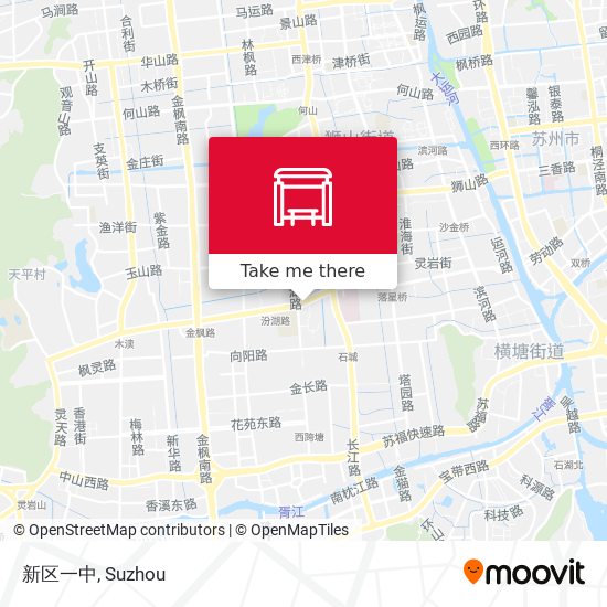新区一中 map