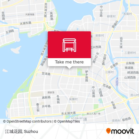 江城花园 map