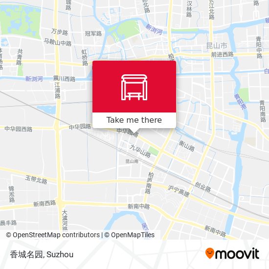 香城名园 map