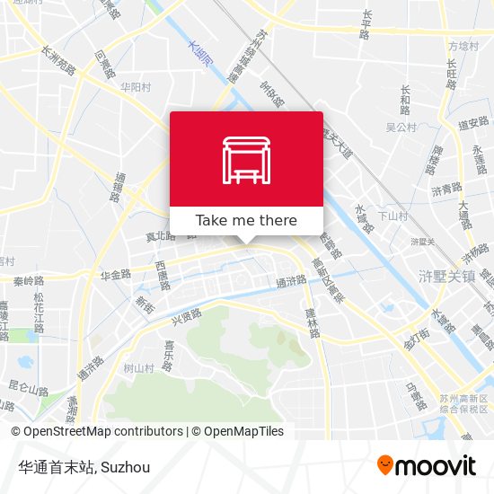 华通首末站 map