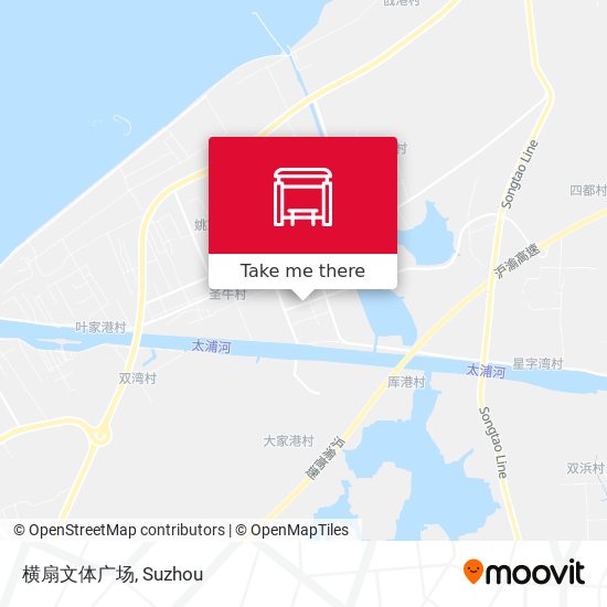 横扇文体广场 map