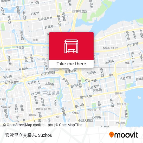 官渎里立交桥东 map