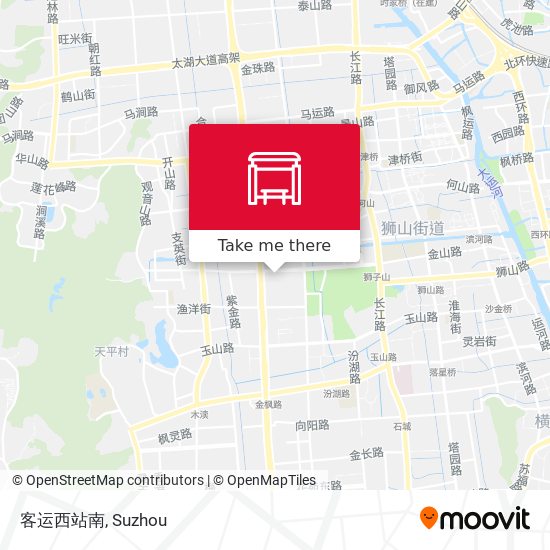 客运西站南 map