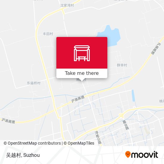 吴越村 map
