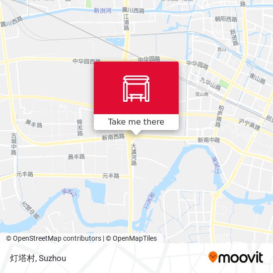 灯塔村 map