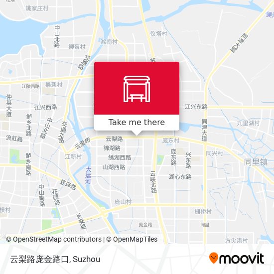 云梨路庞金路口 map