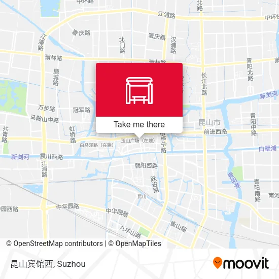昆山宾馆西 map