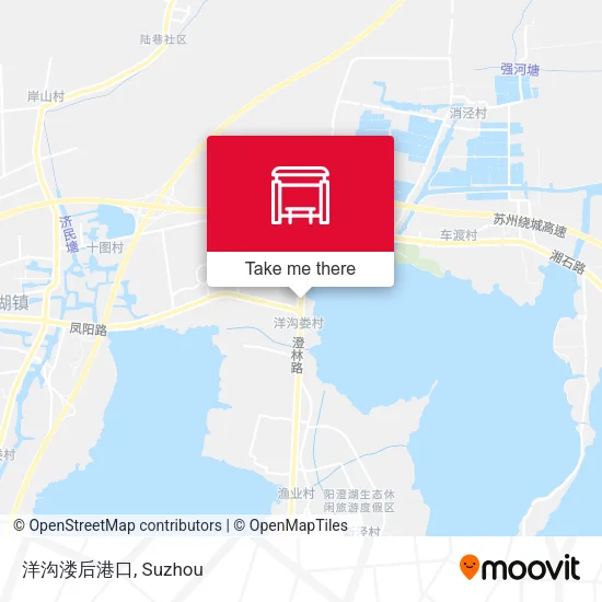 洋沟溇后港口 map