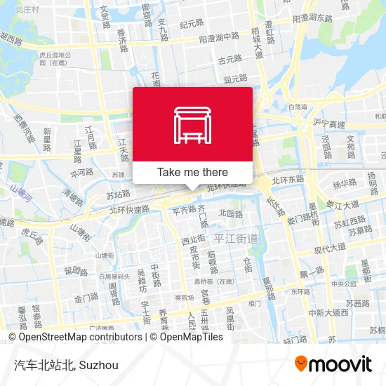 汽车北站北 map