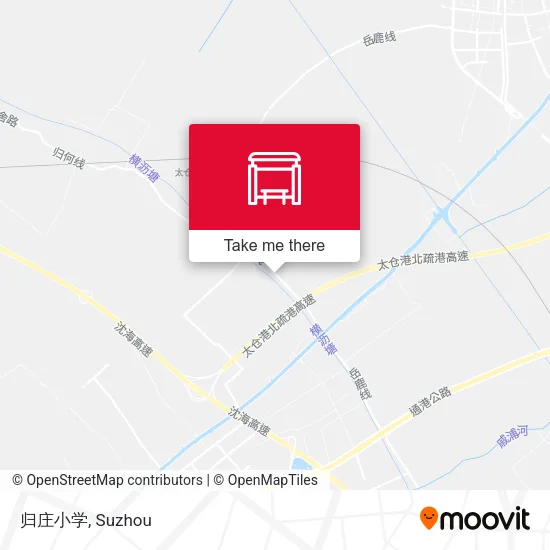 归庄小学 map
