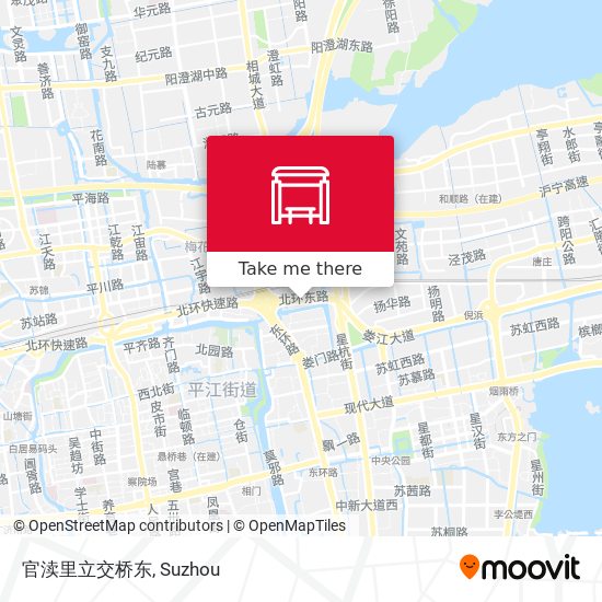 官渎里立交桥东 map