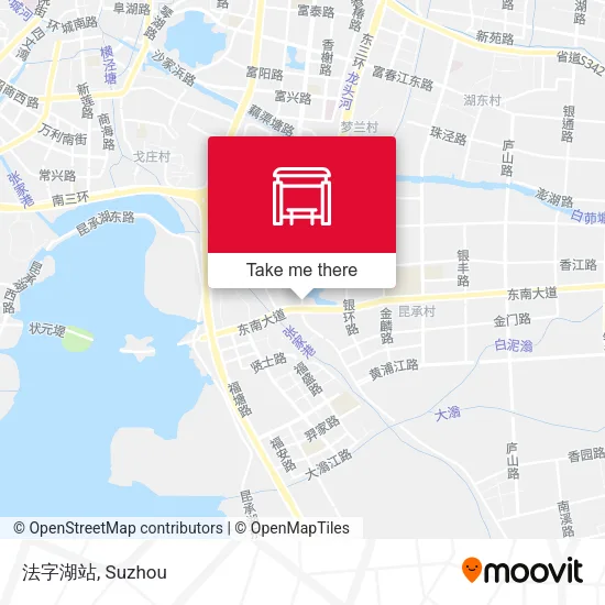 法字湖站 map