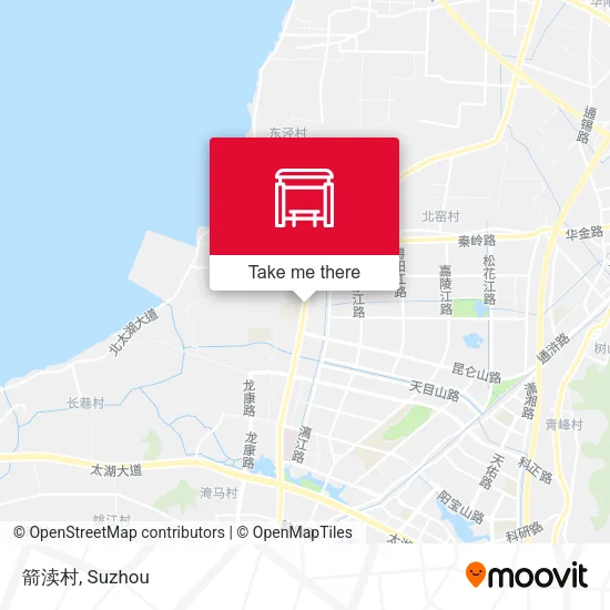 箭渎村 map