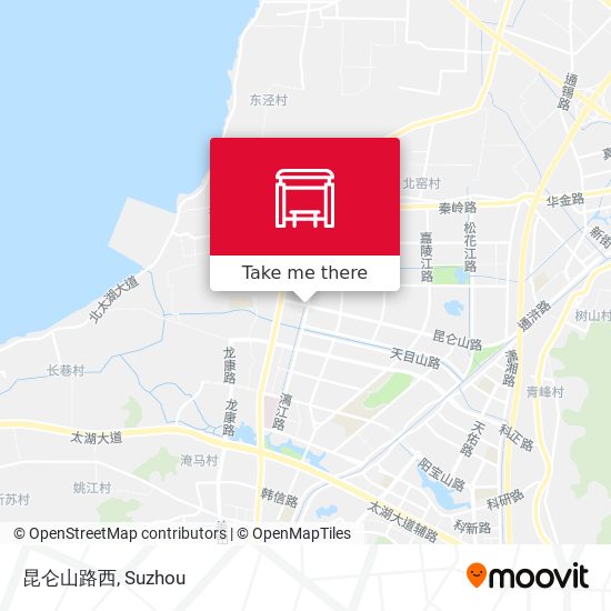 昆仑山路西 map
