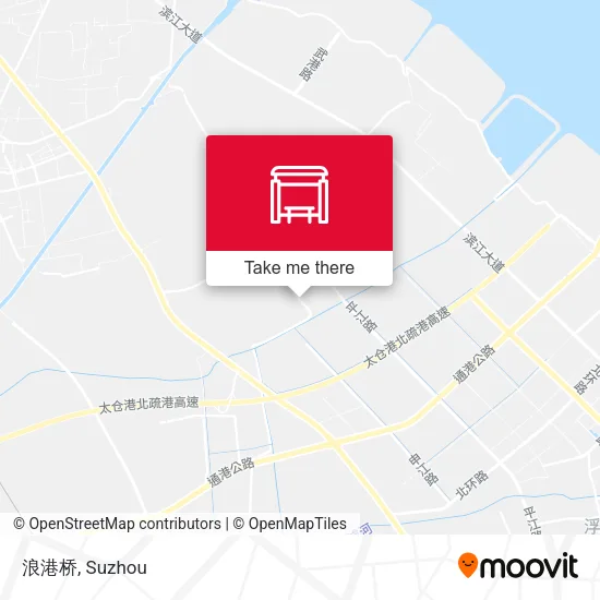 浪港桥 map