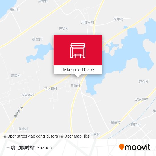 三扇北临时站 map