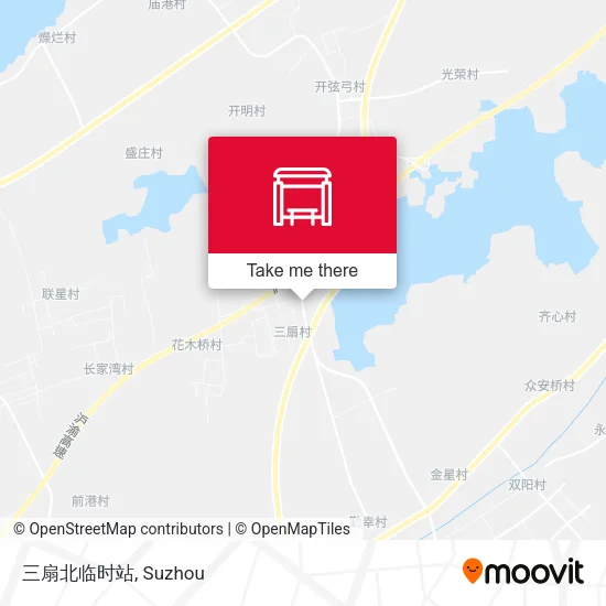 三扇北临时站 map