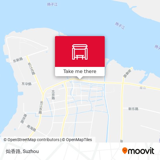 灿香路 map
