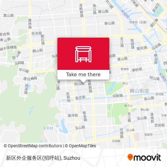 新区外企服务区(招呼站) map