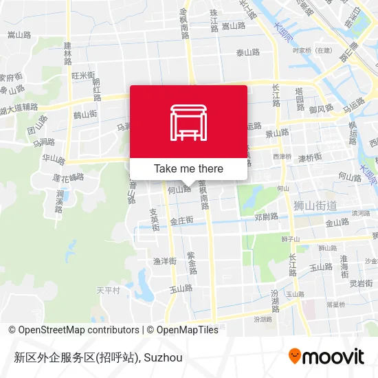 新区外企服务区(招呼站) map