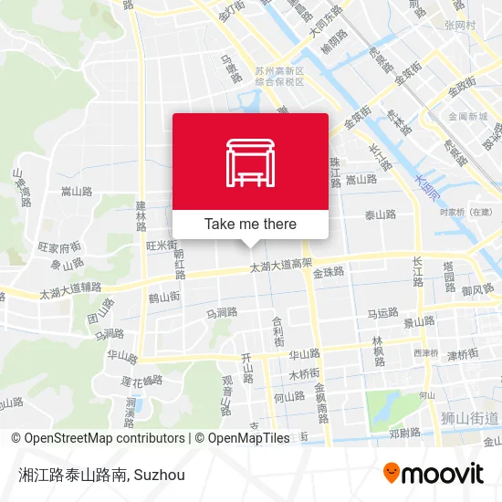 湘江路泰山路南 map