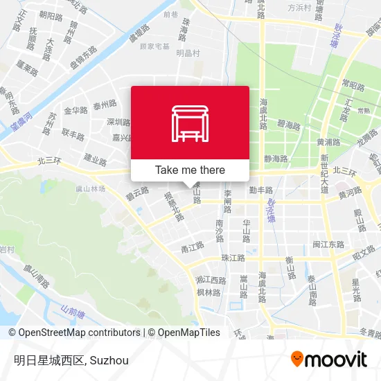 明日星城西区 map