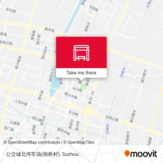 公交城北停车场(南桥村) map