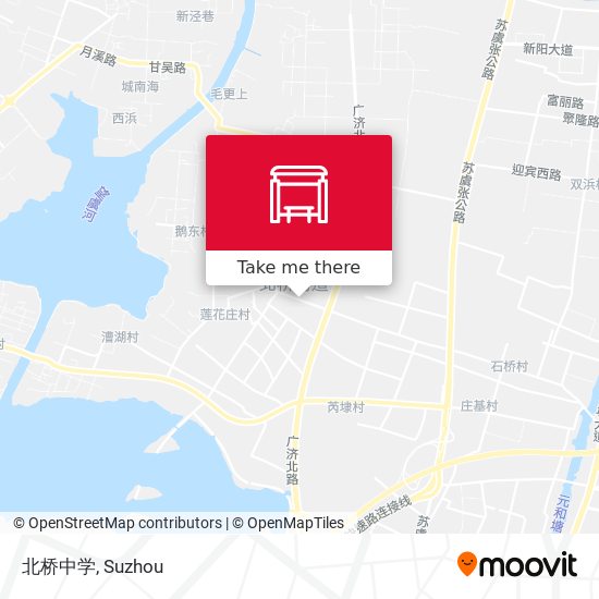 北桥中学 map