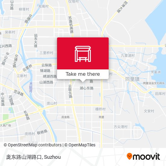 庞东路山湖路口 map