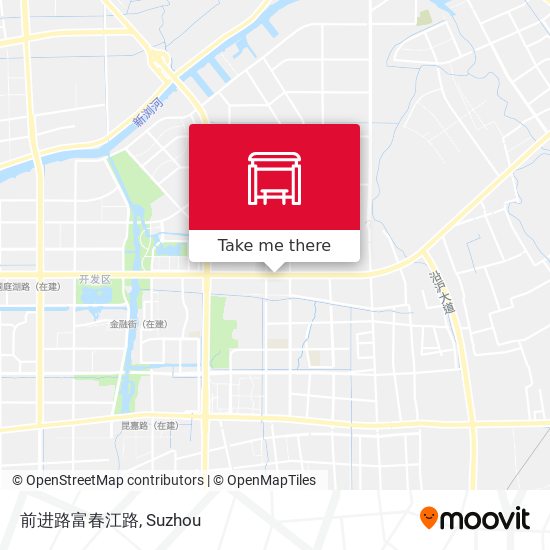 前进路富春江路 map