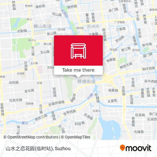 山水之恋花园(临时站) map