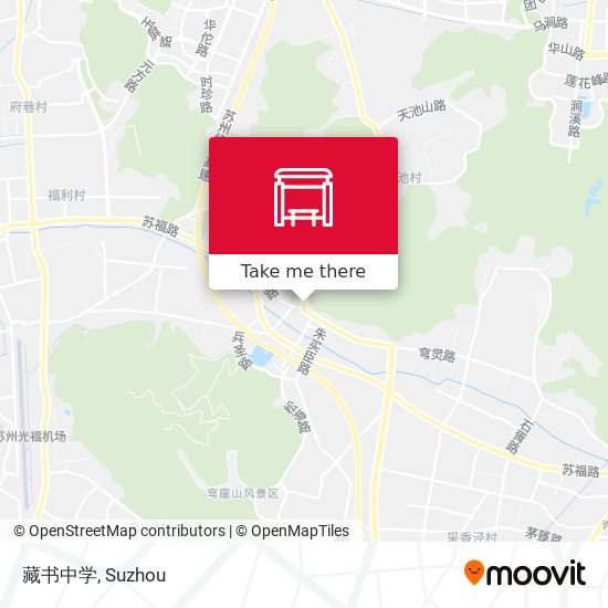 藏书中学 map