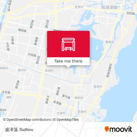 盛泽荡 map