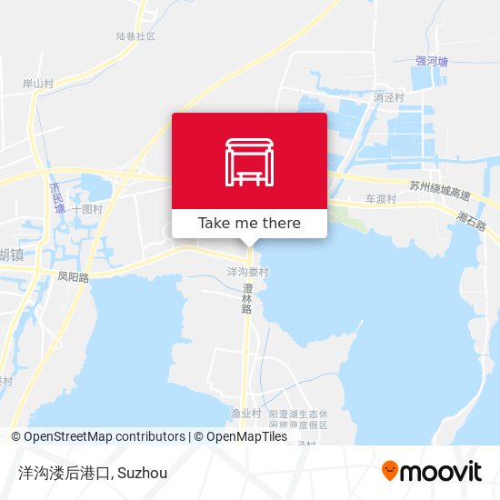 洋沟溇后港口 map
