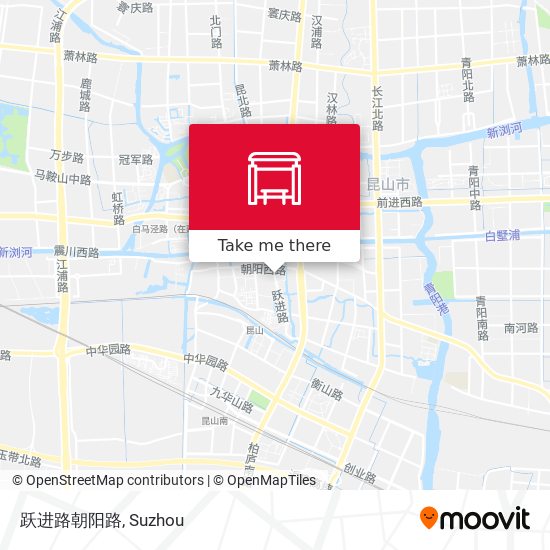 跃进路朝阳路 map