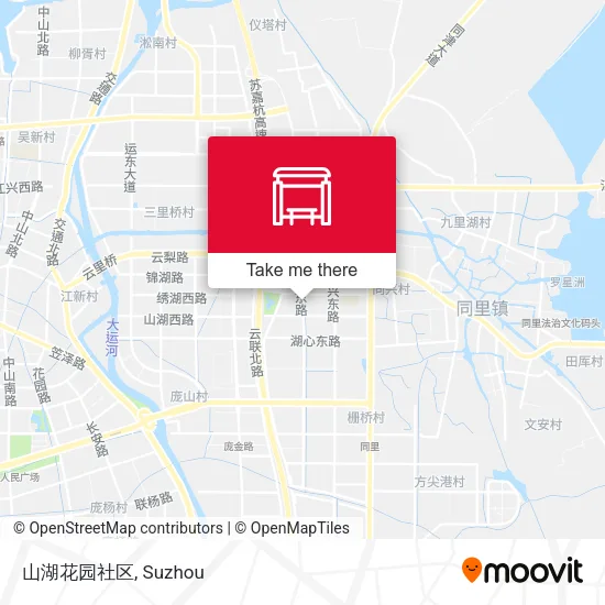 山湖花园社区 map