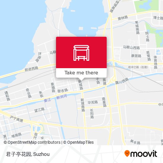 君子亭花园 map