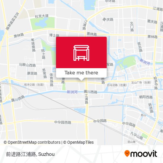 前进路江浦路 map