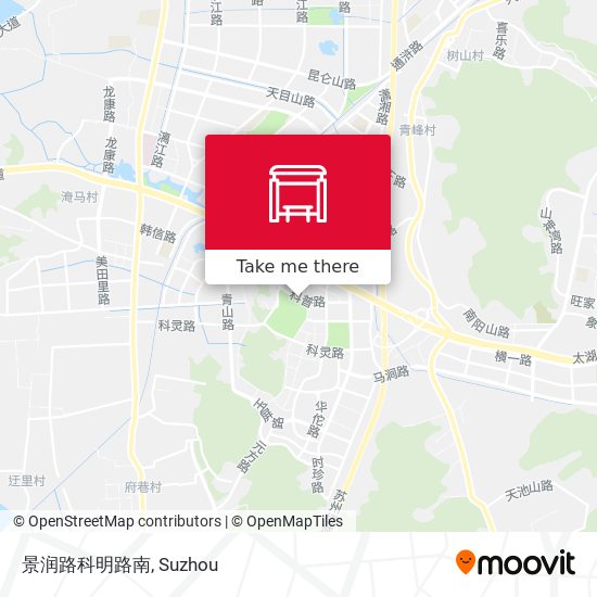 景润路科明路南 map